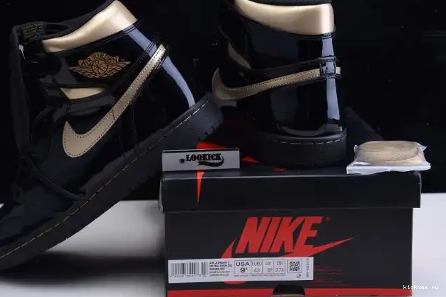Cheap (2020) METALLIC JORDAN RETRO BLACK AIR 555088-032 GOLD 1 HIGH 0513